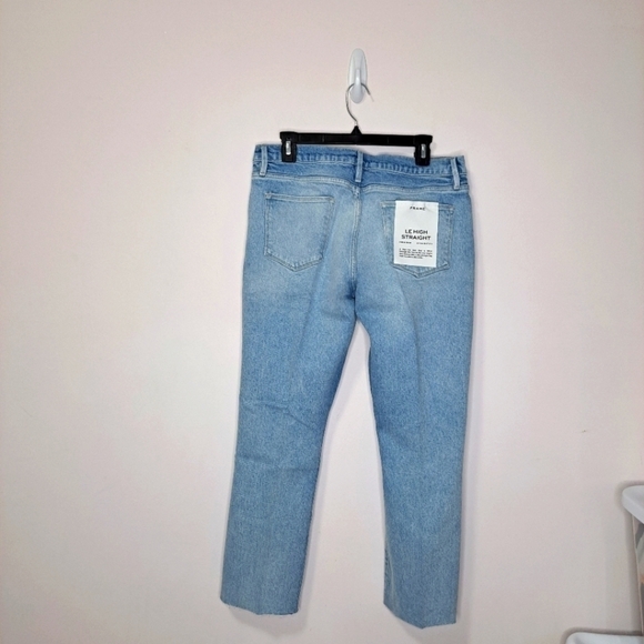 FRAME le high straight high rise jeans kerwin wash 32 NWT - Picture 3 of 6